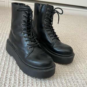 Jeffrey Campbell Boots, black, size 8